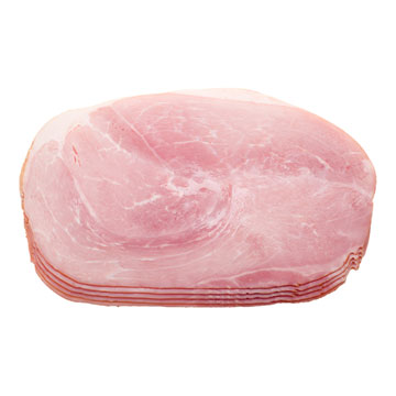 Pork, cured, legham, pan-broil 