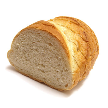 Bread, white, made with water