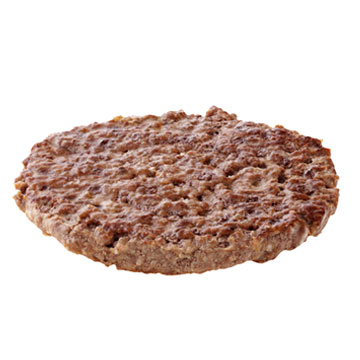 Hamburger, plain, cooked
