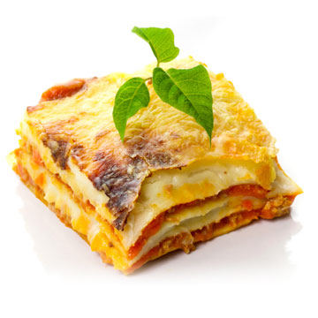 Lasagne, ready-to-eat