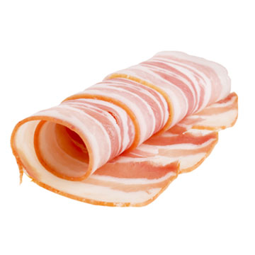Bacon, cured, raw