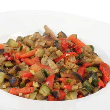 Ratatouille, cooked