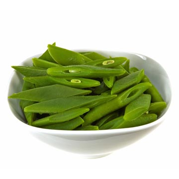 Green beans, flat pods, cooked
