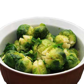 Brussels sprouts, cooked