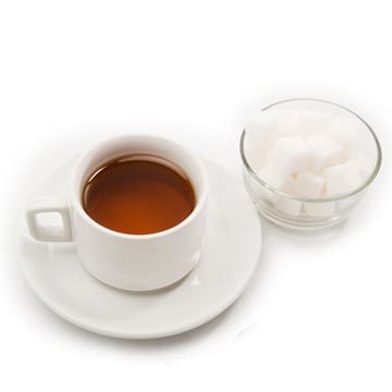 Tea, black, brewed, with sugar