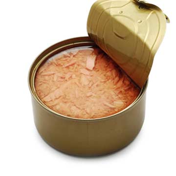 Tuna, canned in oil