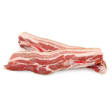 Pork, belly, raw