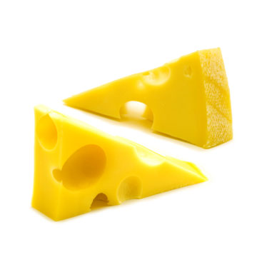 Cheese, Swiss, mixed varieties