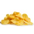 Potato chips, plain, average
