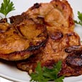 Pork, chops, neck, cooked