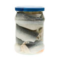 Herring, Atlantic, pickled, glas