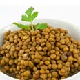 Lentils, seeds, cooked, boiled